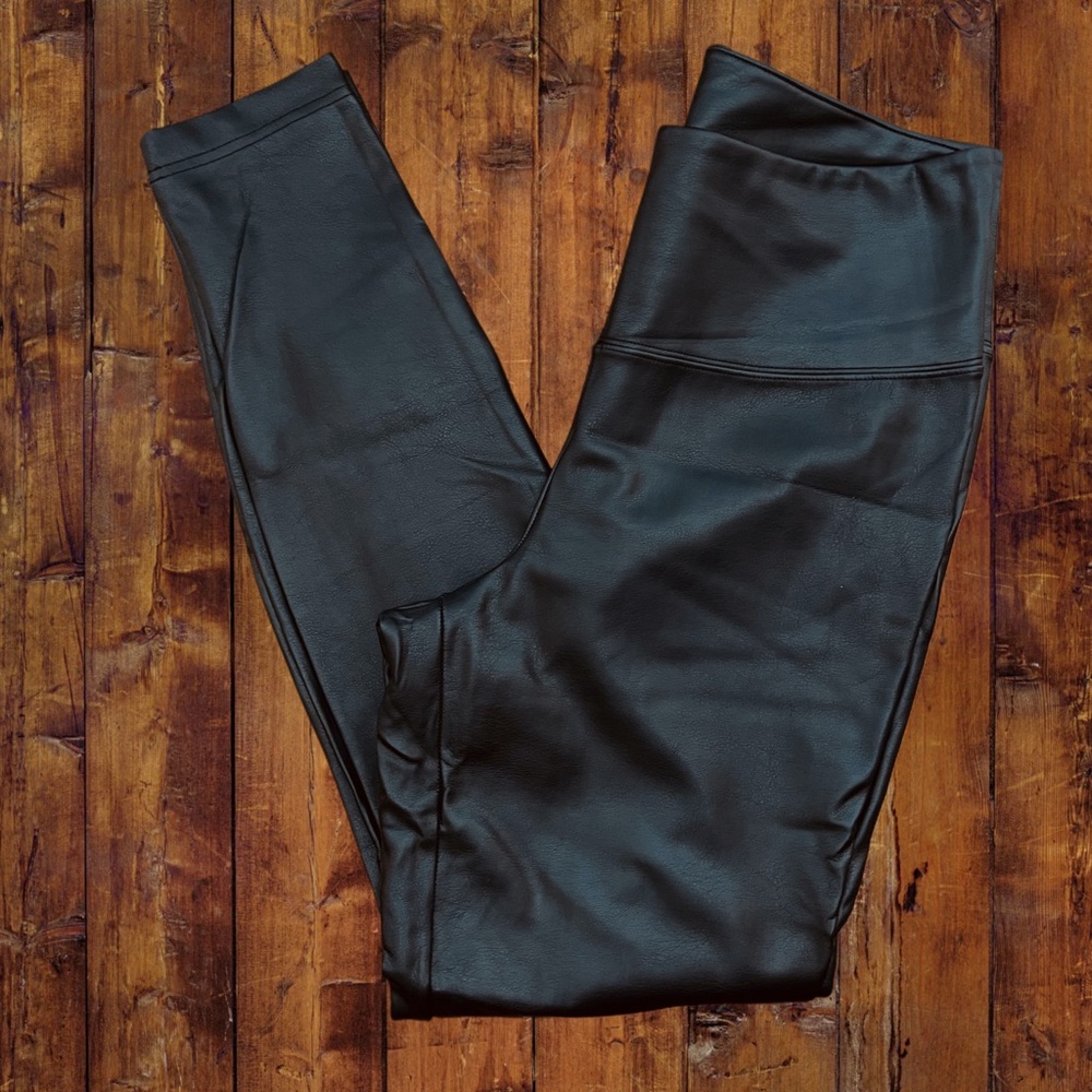 White House Black Market Black Runway Leggings Size 10
